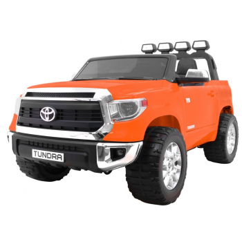 Toyota Tundra XXL dla dzieci Pomarańczowy + Pilot + Bagażnik + LED + Audio + EVA + Wolny Start